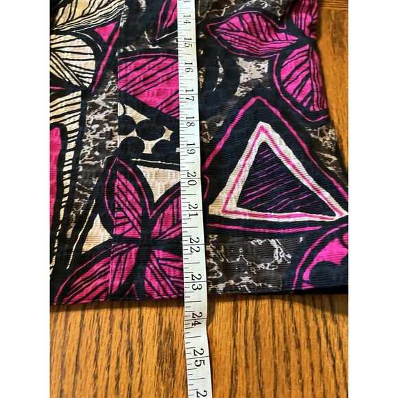 Chico's Textured Geometric Jacket Blazer Sz‎ Large Career Church Buttons - Picture 9 of 10